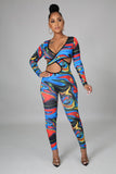 Swirl Element Jumpsuit