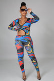 Swirl Element Jumpsuit - Melsmerized